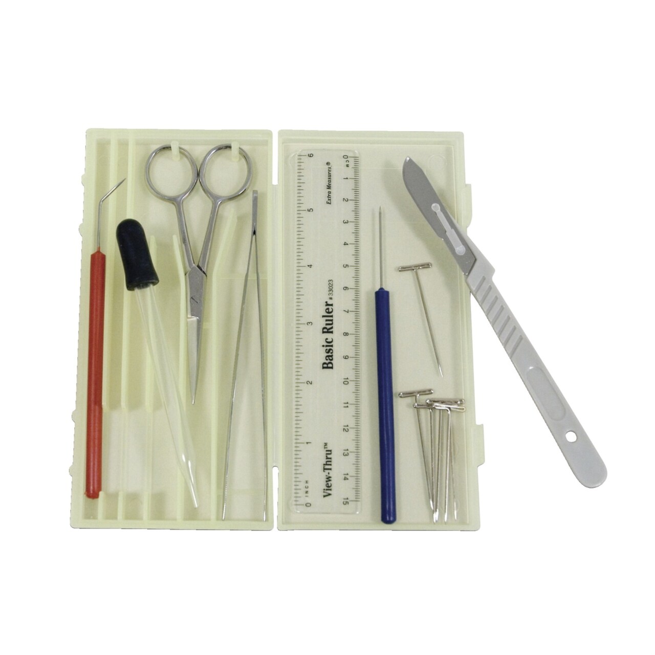 DR Instruments Elementary Dissection Kit, Plastic Case and 13 Pieces